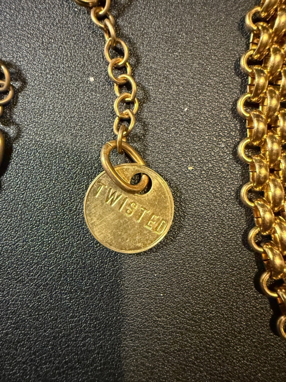 Twisted Silver Sets 2 Gold-Tone Mixed Chain Necklace Set - Picture 2 of 7